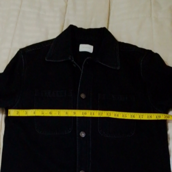 Aime Leon Dore Black Denim Shirt Jacket Mens Size Small - Picture 5 of 7